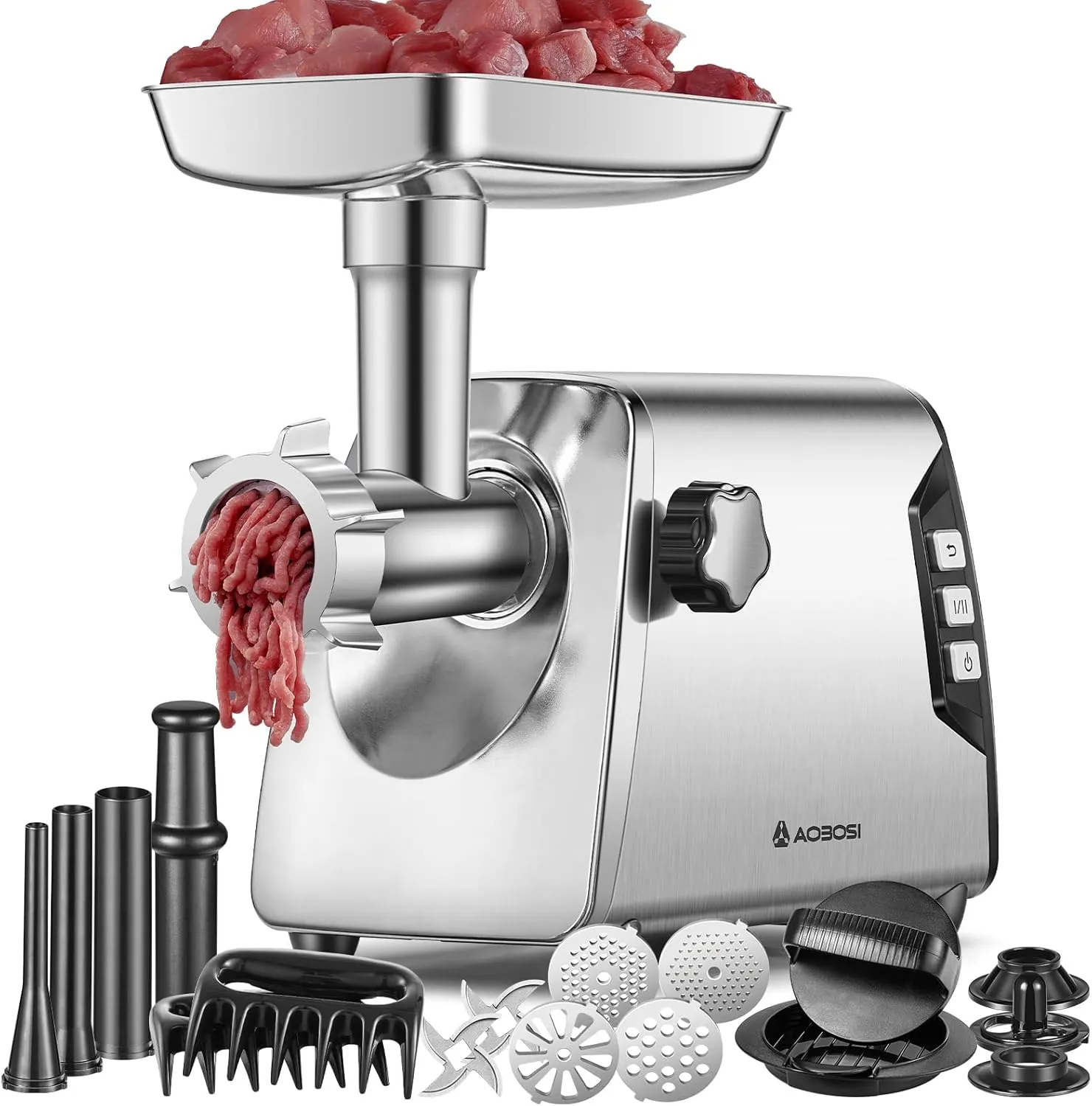 AAOBOSI Picadora de Carne #12 3000W