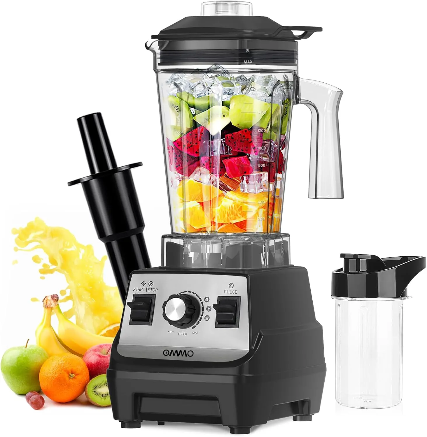 OMMO Batidora de Vaso 1800W